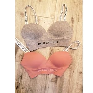 Two VICTORIA SECRET BRALETTES